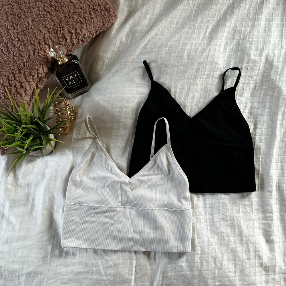 Black and White Tank Top Set